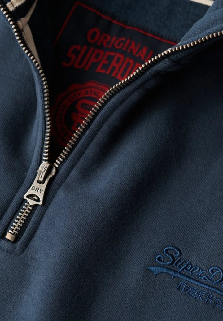 Superdry Essential Logo Henley Top | Lauren Navy