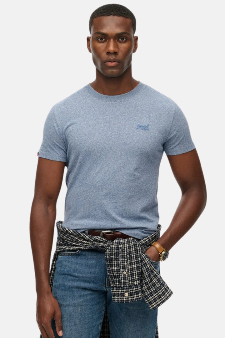 Superdry Essential Logo T-Shirt | Bay Blue Marl