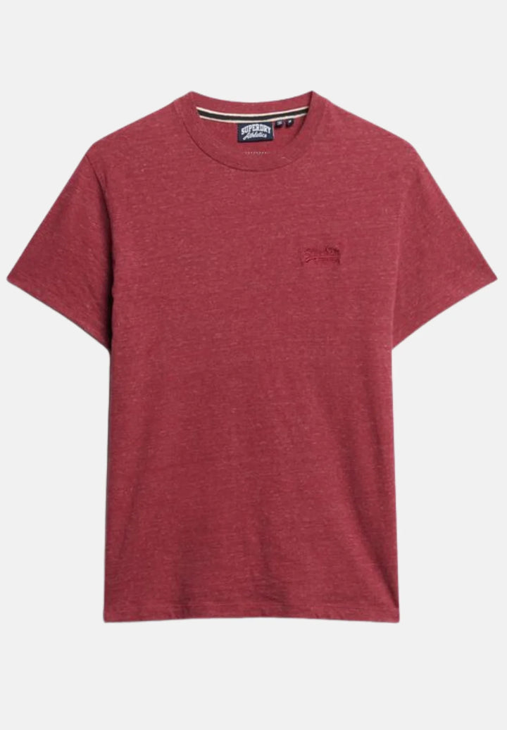 Superdry Essential Logo T-Shirt | Berry Red Marl