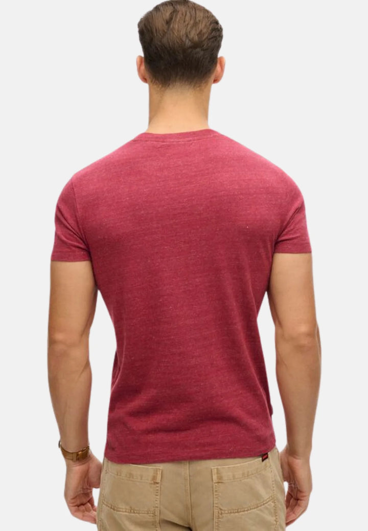 Superdry Essential Logo T-Shirt | Berry Red Marl