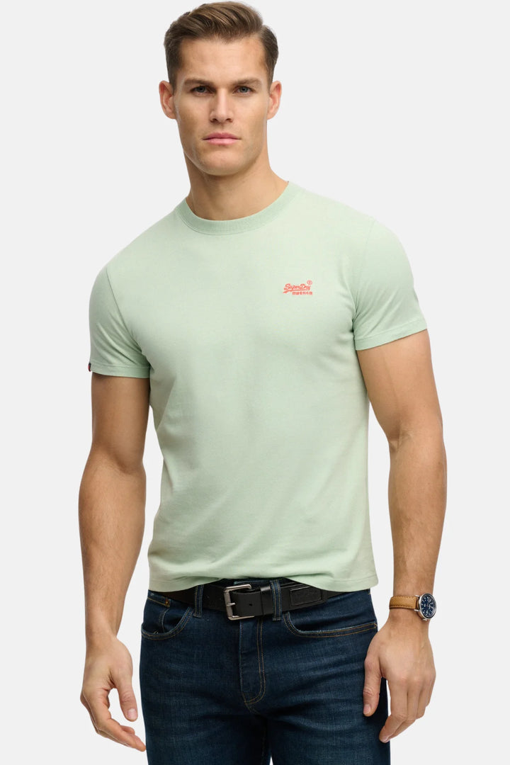 Superdry Essential Logo T-Shirt | Cameo Green/Red