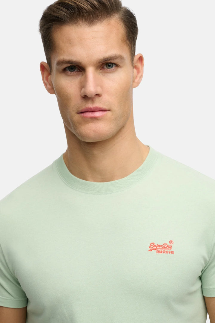 Superdry Essential Logo T-Shirt | Cameo Green/Red