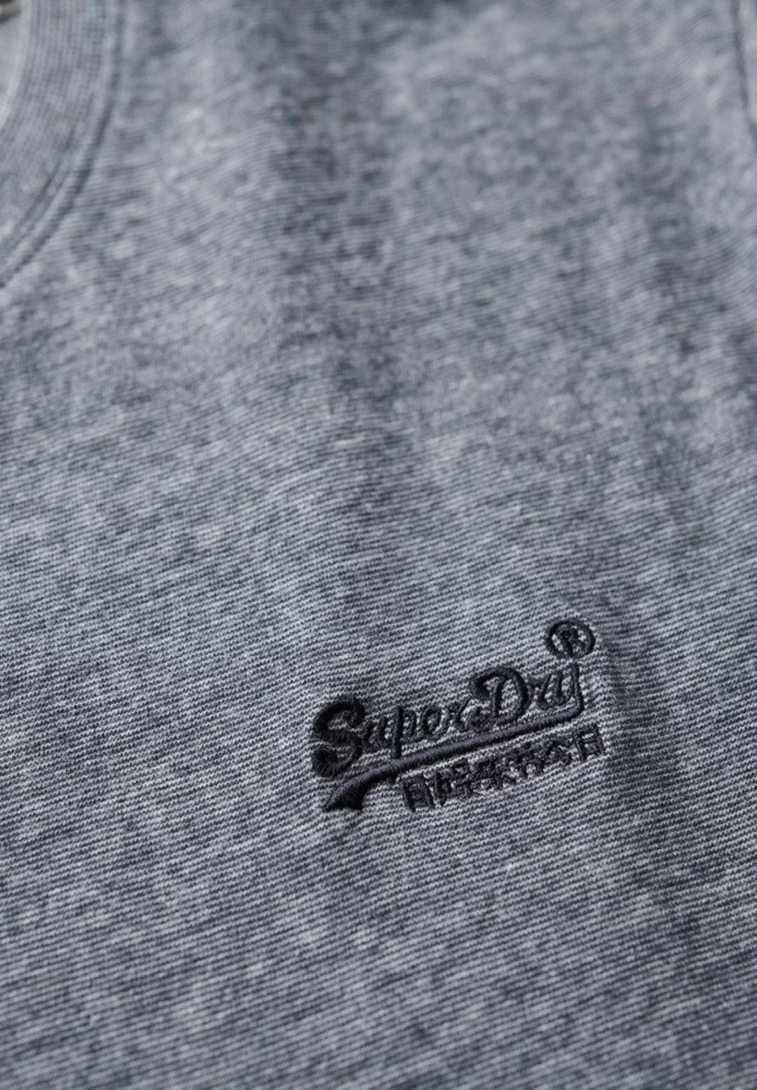 Superdry Essential Logo T-Shirt | Eclipse Navy/Grey Marl Feeder