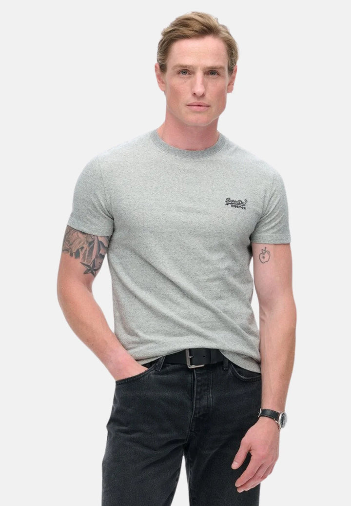 Superdry Essential Logo T-Shirt | Light Grey Grindle Feeder