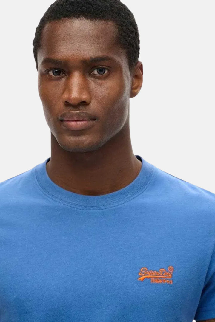 Superdry Essential Logo T-Shirt | Monaco Blue/Red