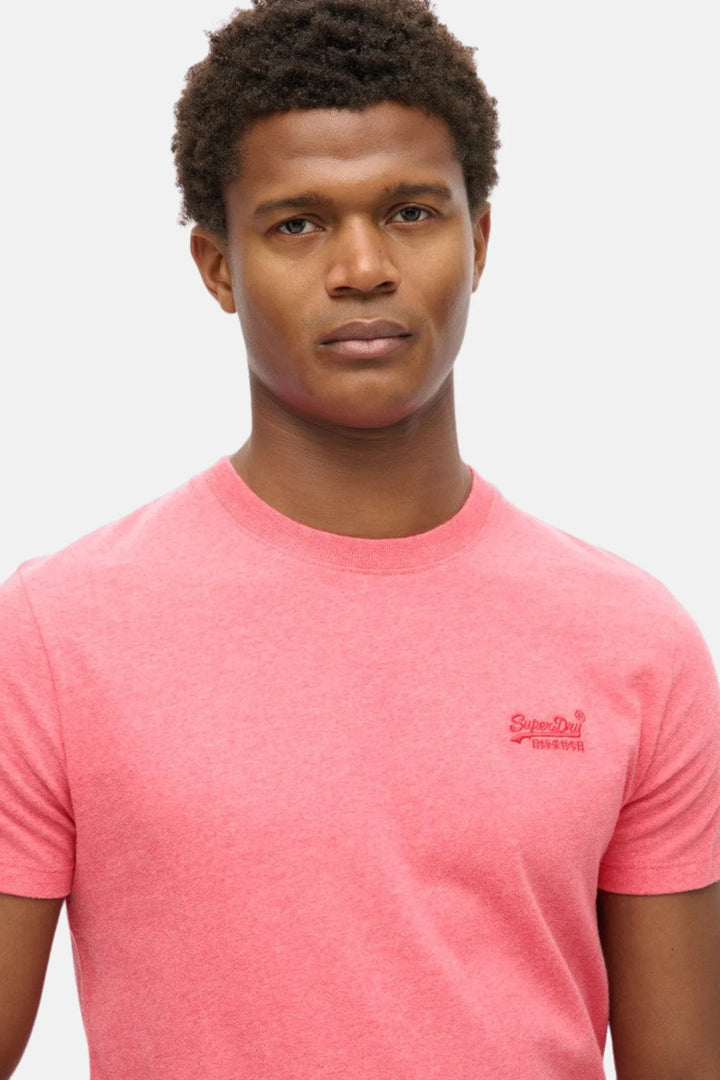 Superdry Essential Logo T-Shirt | Punch Pink Marl