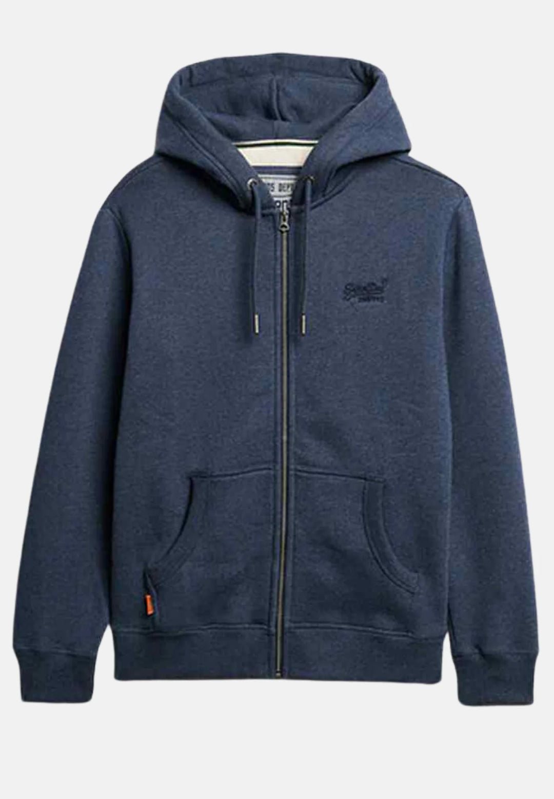 Superdry Essential Logo full zip Hoodie Heritage Navy Marl