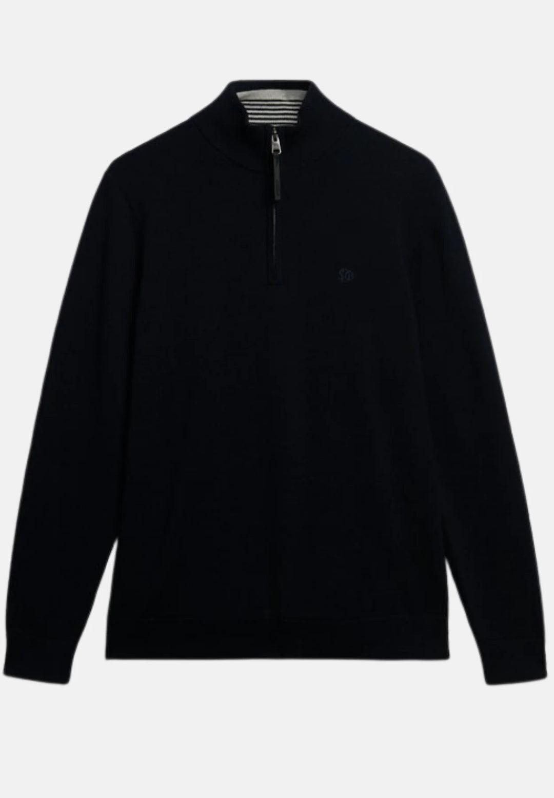 Superdry Essentials Cotton Half Zip Jumper | Eclipse Navy Marl