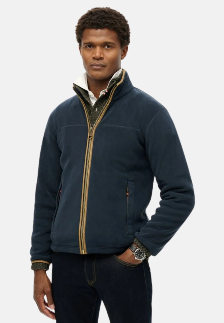 Superdry Estate Full Zip Fleece | Eclipse Navy
