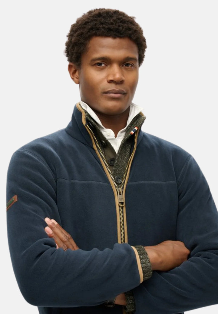 Superdry Estate Full Zip Fleece | Eclipse Navy