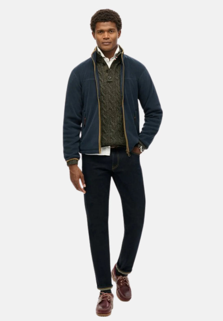 Superdry Estate Full Zip Fleece | Eclipse Navy