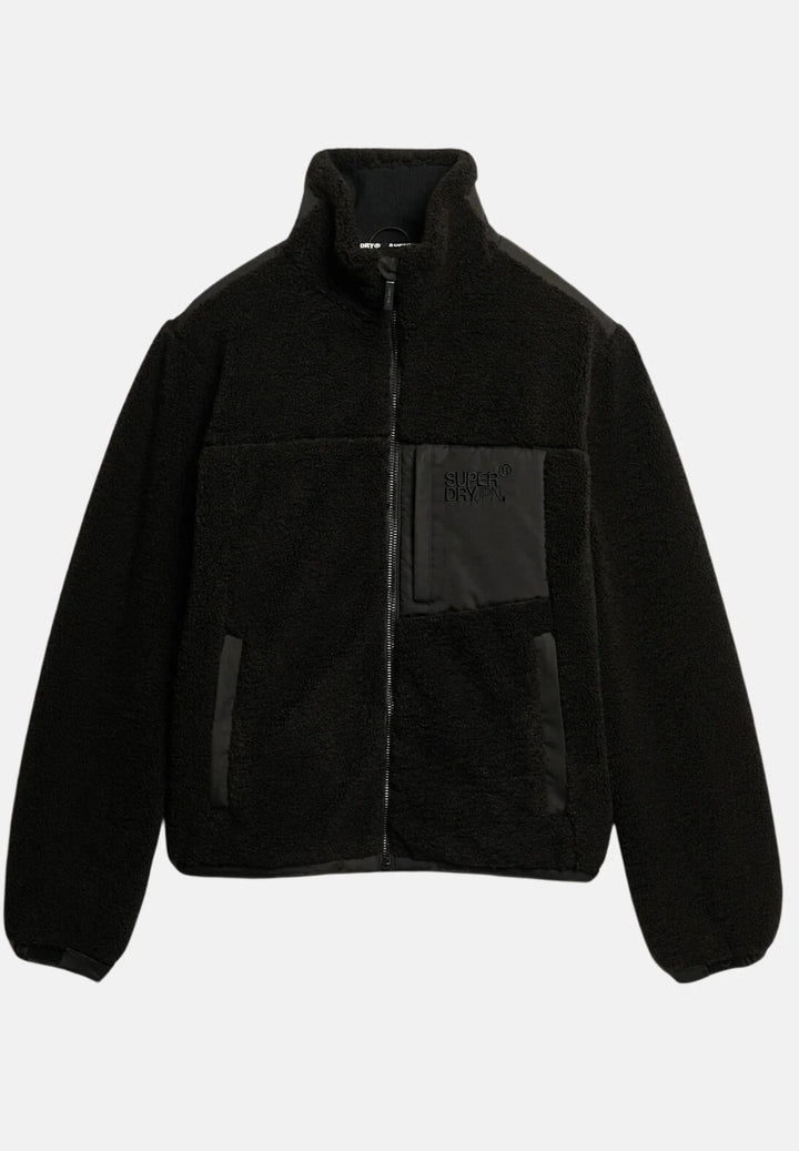 Superdry Fleece Trekker Jacket | Black