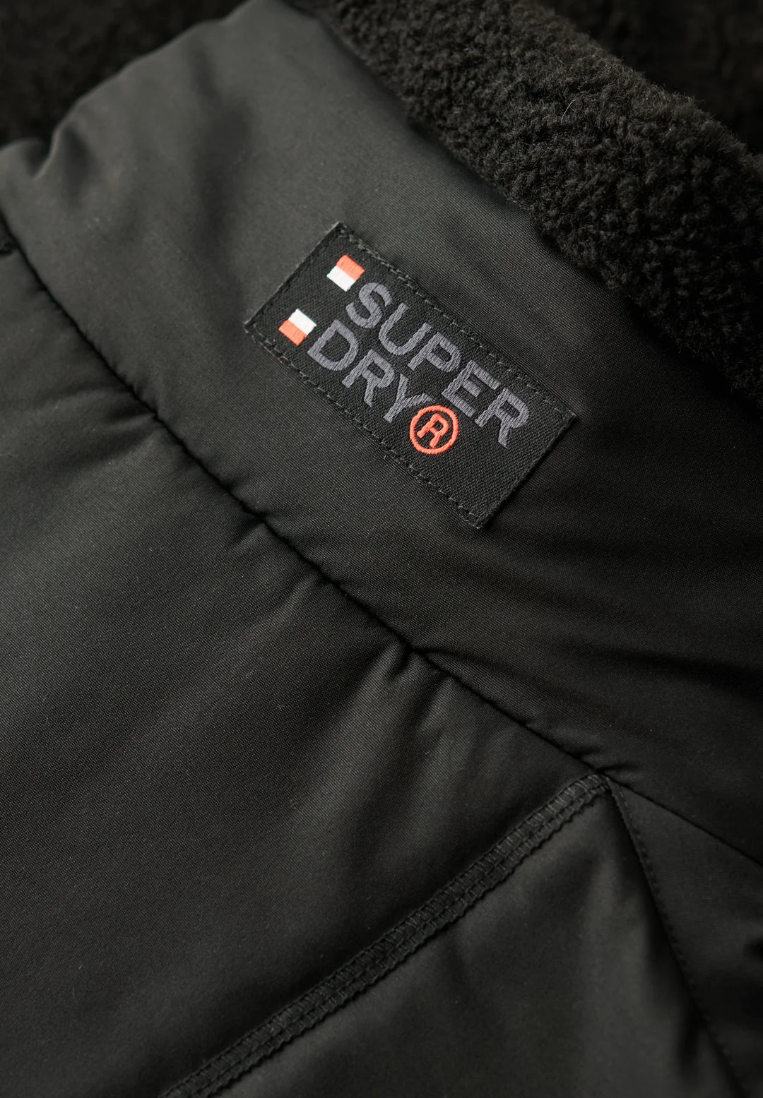 Men's Superdry Relaxed Fleece Trekker Jacket Black –