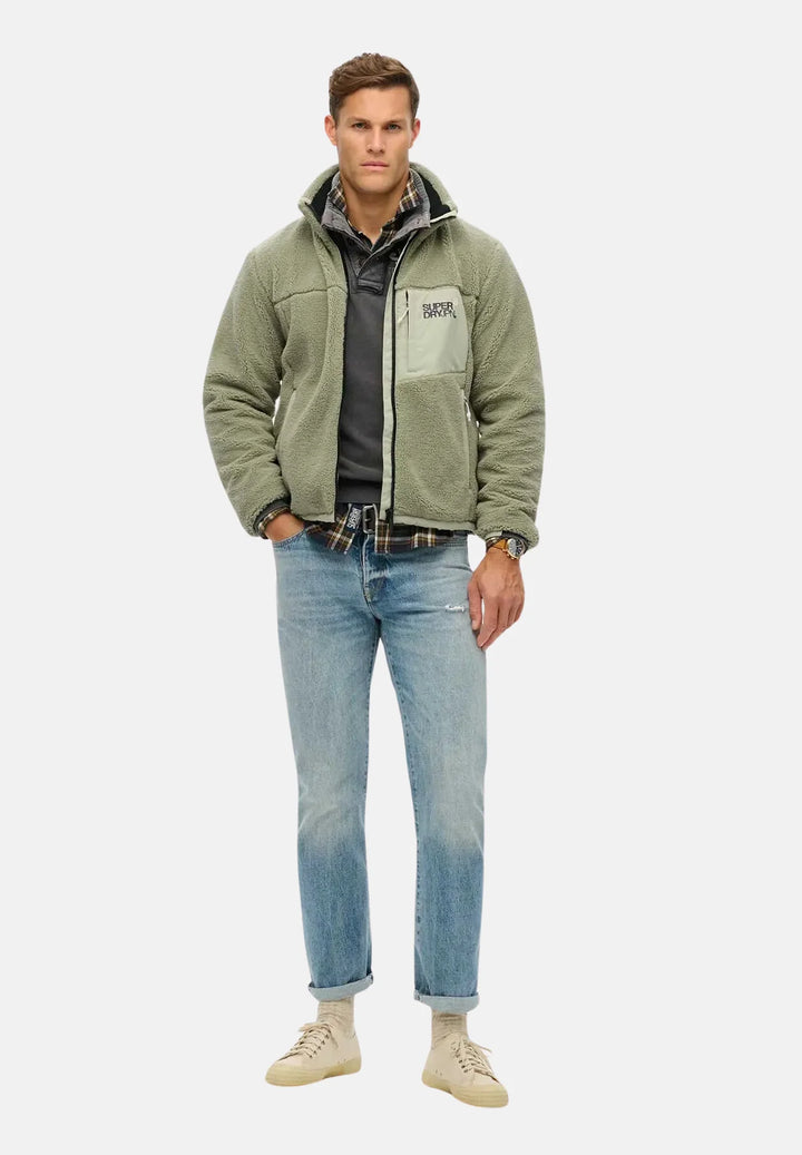 Superdry Fleece Trekker Jacket | Seagrass Green