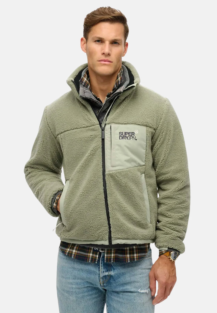 Superdry Fleece Trekker Jacket | Seagrass Green