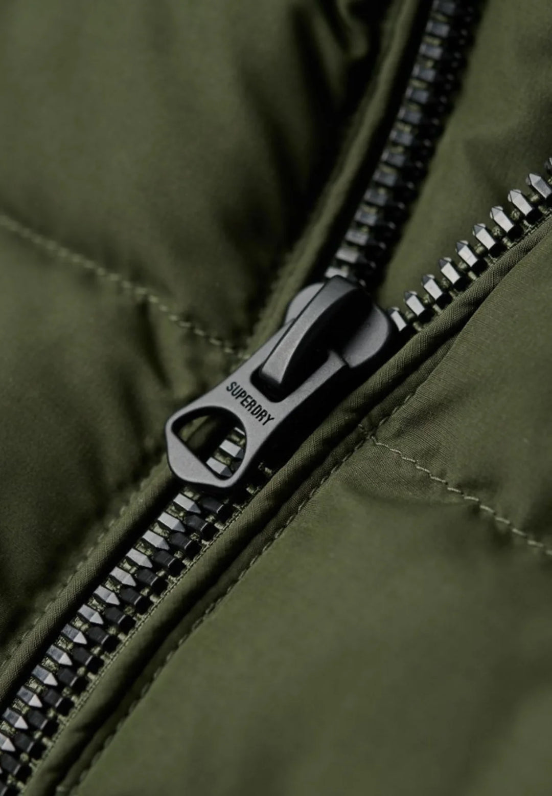 Superdry Fuji Printed Padded Jacket | Dark Green Moss