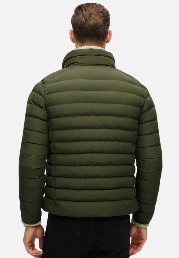 Superdry Fuji Printed Padded Jacket | Dark Green Moss