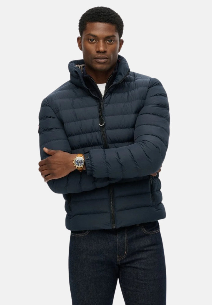 Superdry Fuji Printed Padded Jacket | Eclipse Navy