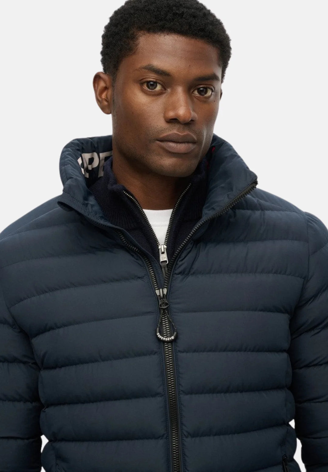Superdry Fuji Printed Padded Jacket | Eclipse Navy