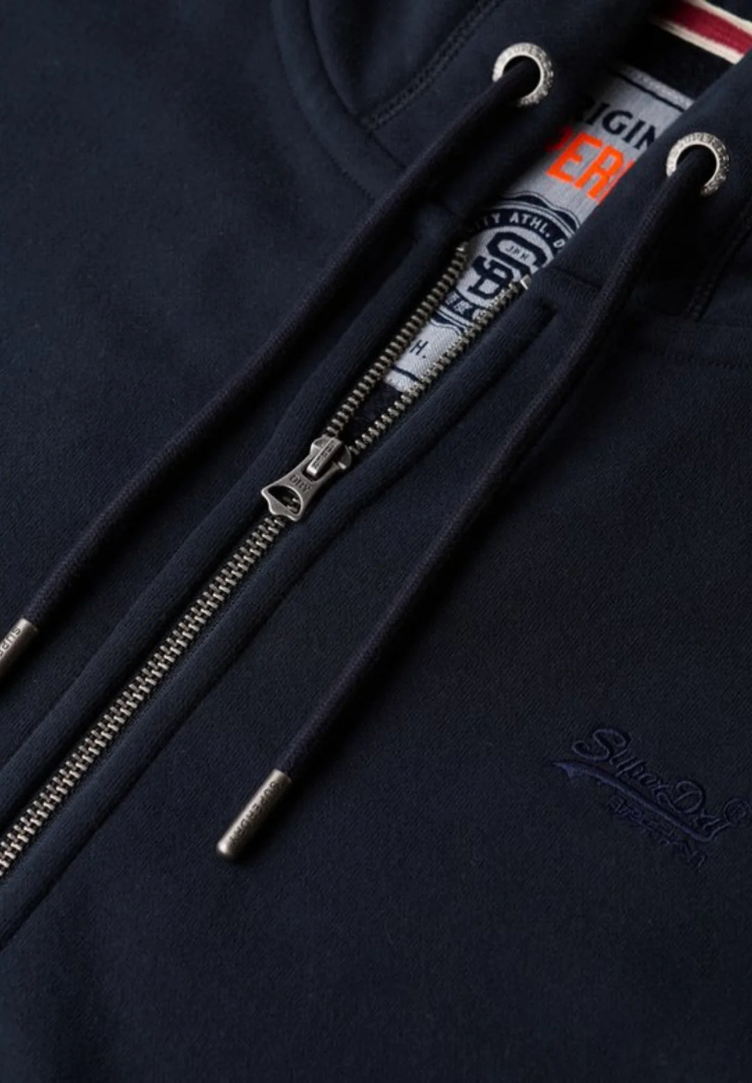 Superdry Half Brushed Zip Hoodie | Eclipse Navy