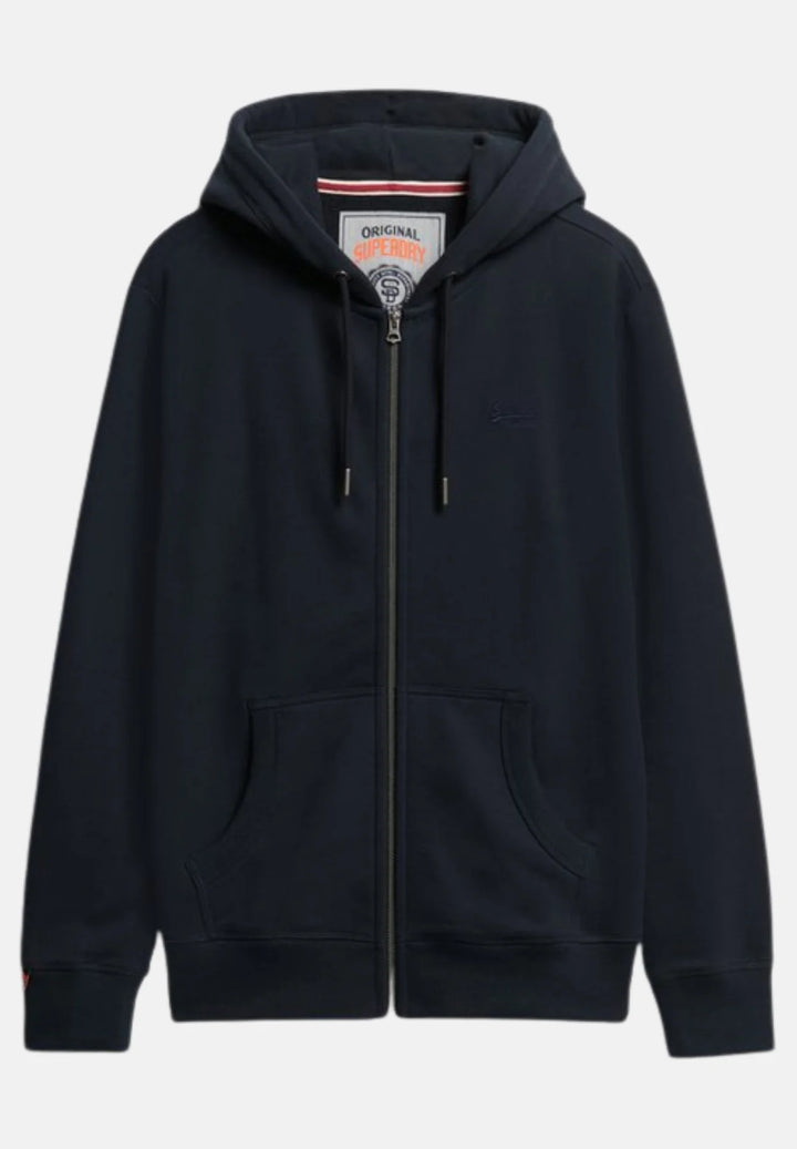 Superdry Half Brushed Zip Hoodie | Eclipse Navy