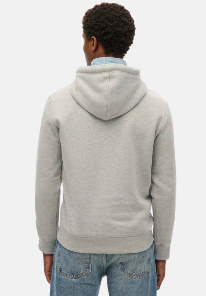 Superdry Heritage Relaxed Hoodie | College Grey Marl