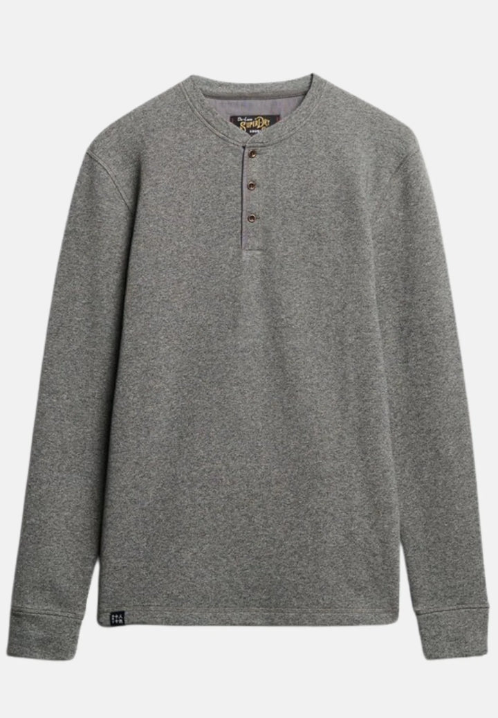 Superdry Merchant Grandad Top | Grey