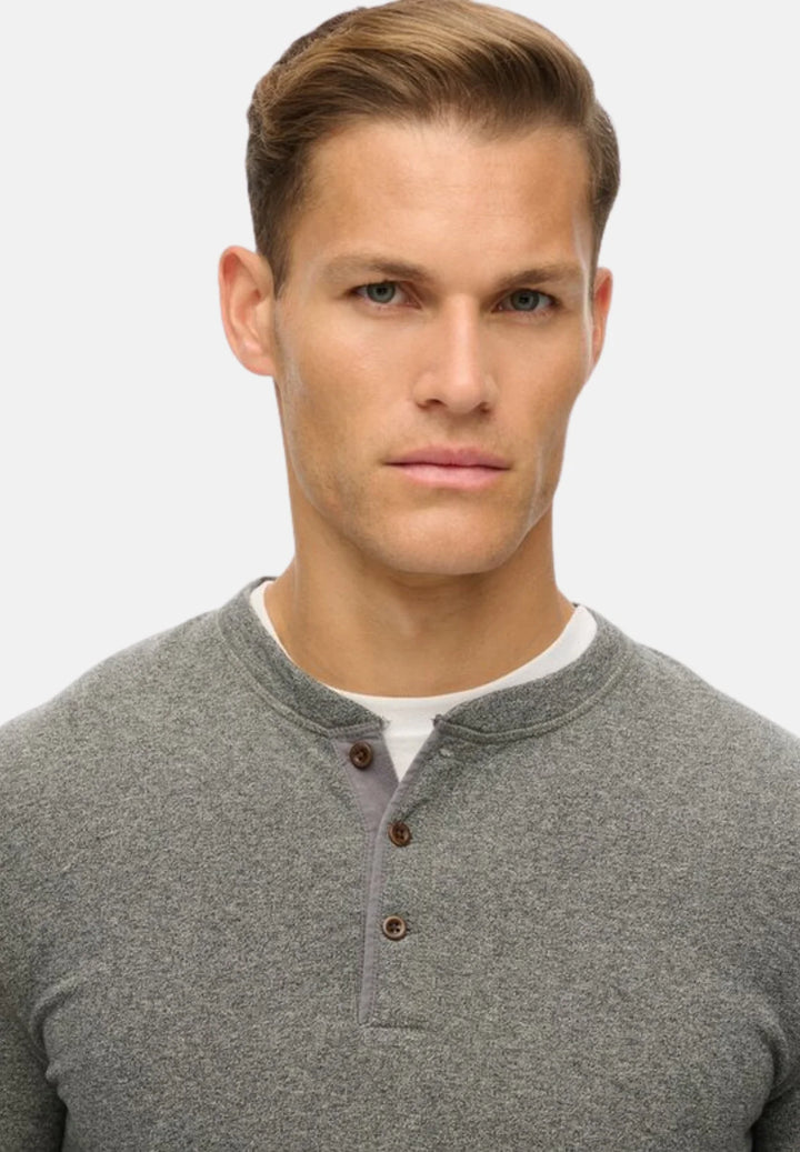 Superdry Merchant Grandad Top | Grey