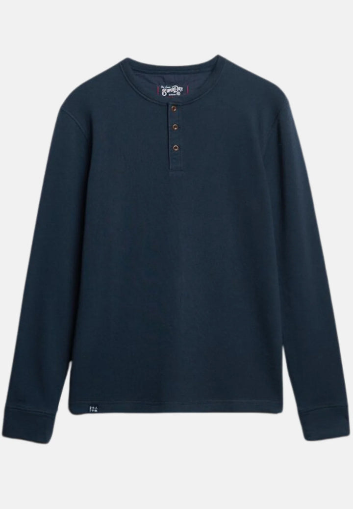 Superdry Merchant Grandad Top | Navy