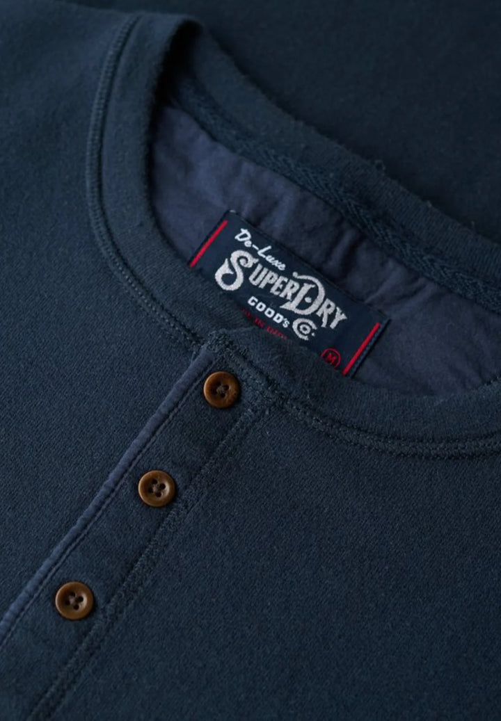 Superdry Merchant Grandad Top | Navy