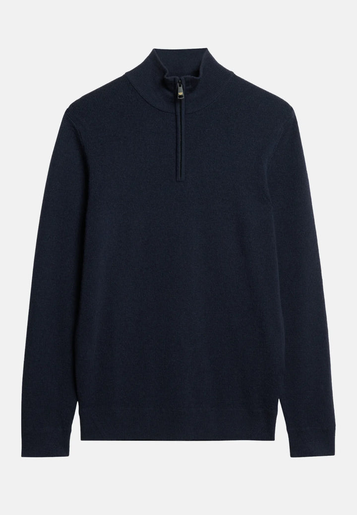 Superdry Merino Half-Zip Jumper | Navy