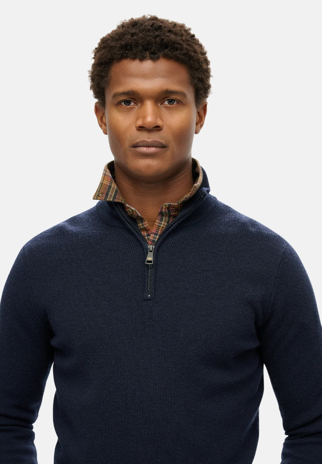 Superdry Merino Half-Zip Jumper | Navy