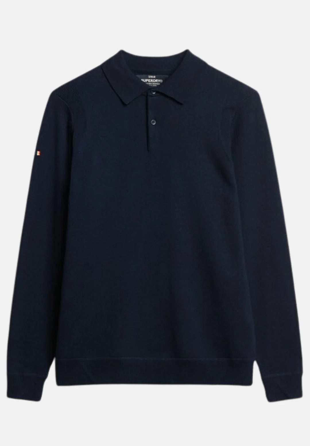 Superdry Merino Polo Jumper | Lauren Navy