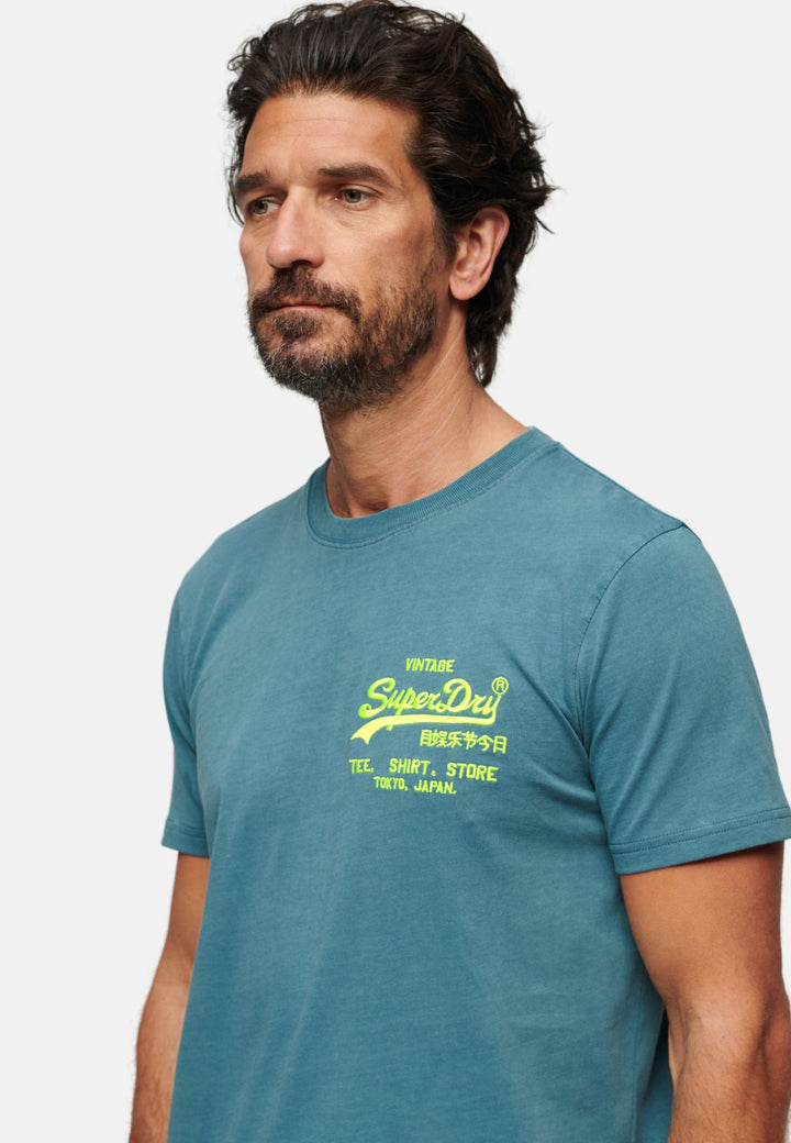 Superdry Neon Vintage Logo T-Shirt | Hydro