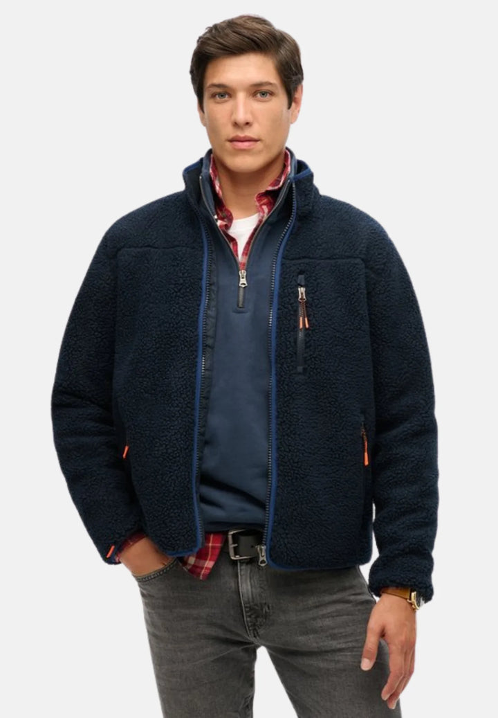Superdry Outdoor Full Zip Fleece Jacket | Eclipse Navy