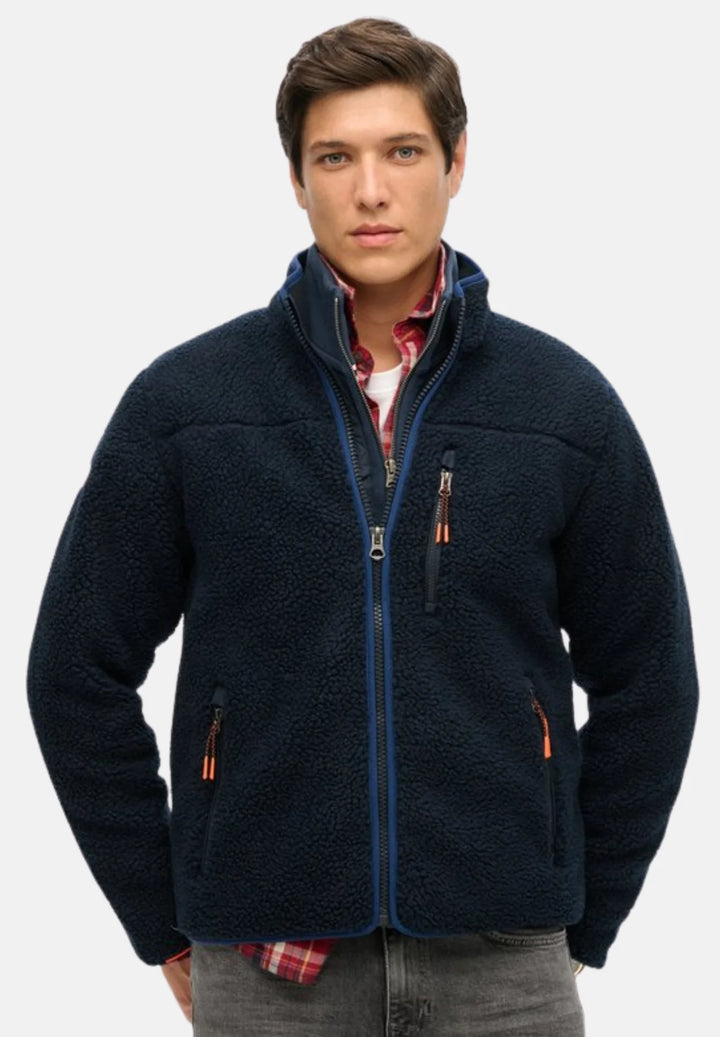 Superdry Outdoor Full Zip Fleece Jacket | Eclipse Navy