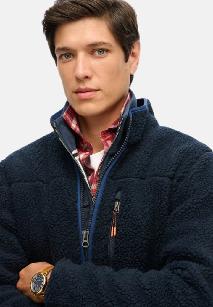 Superdry Outdoor Full Zip Fleece Jacket | Eclipse Navy