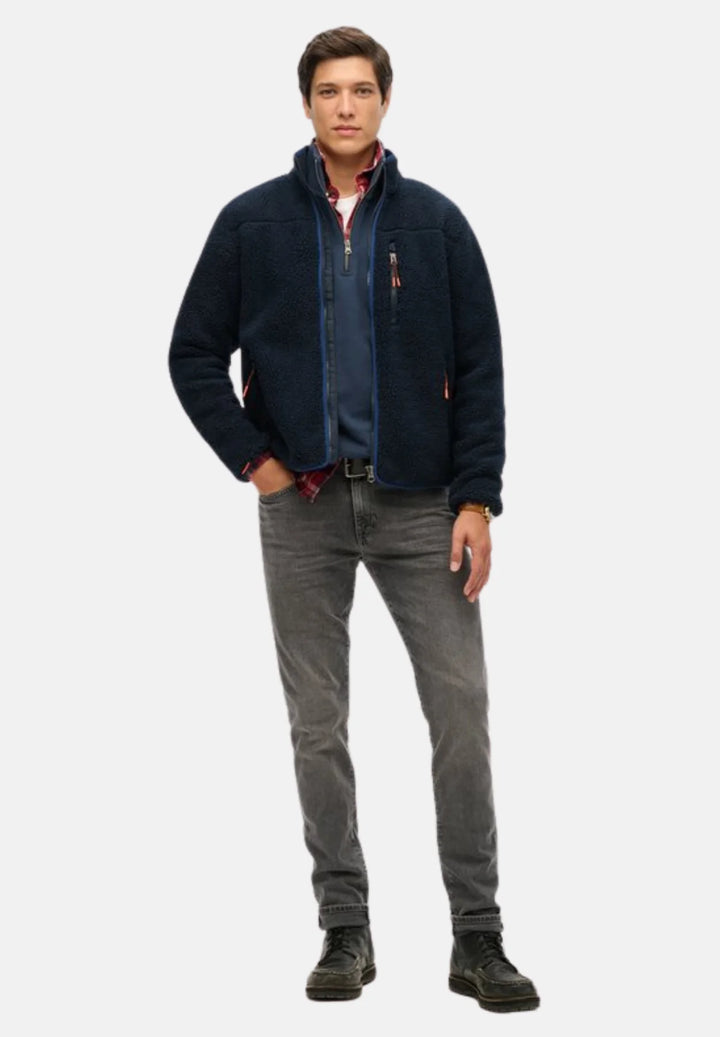 Superdry Outdoor Full Zip Fleece Jacket | Eclipse Navy