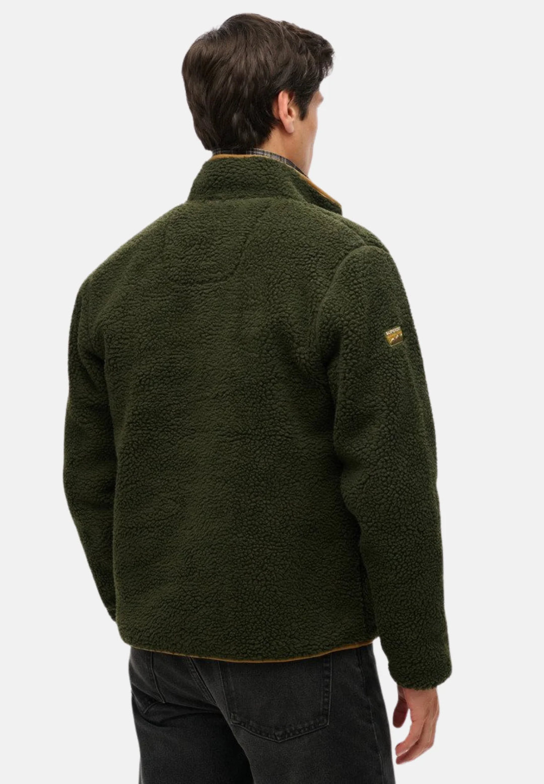 Superdry Outdoor Full Zip Fleece Jacket | Olive Green