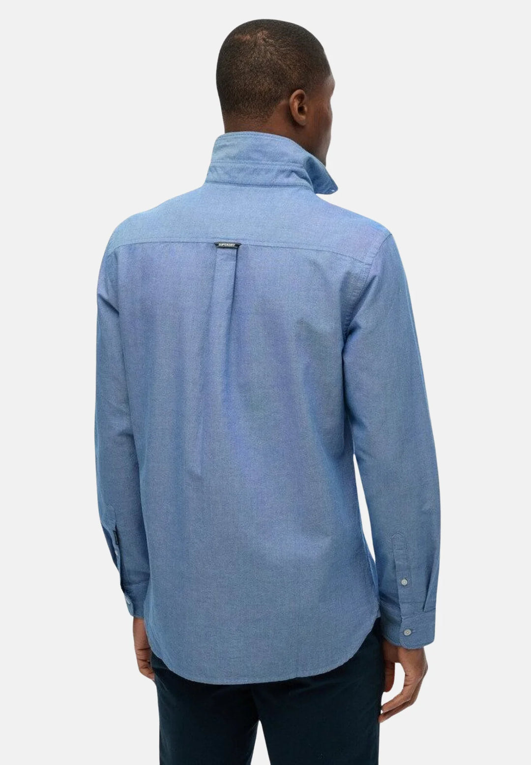 Superdry Oxford Shirt | Azure Blue Chambray Oxford