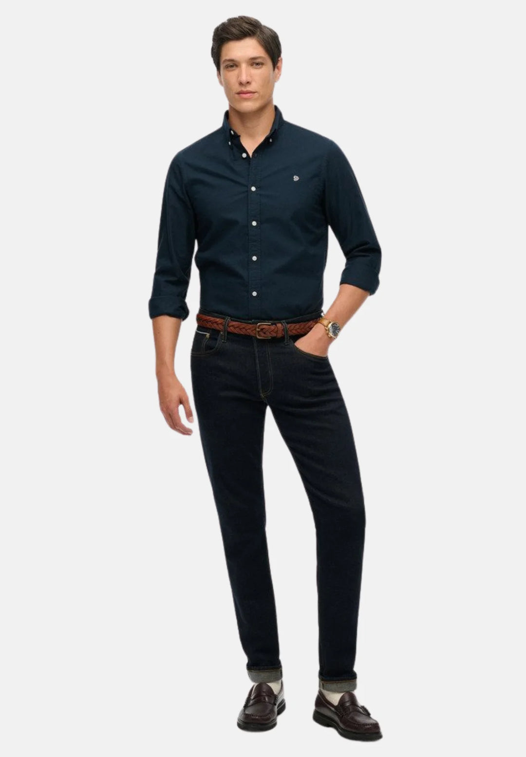 Superdry Oxford Shirt | Eclipse Navy