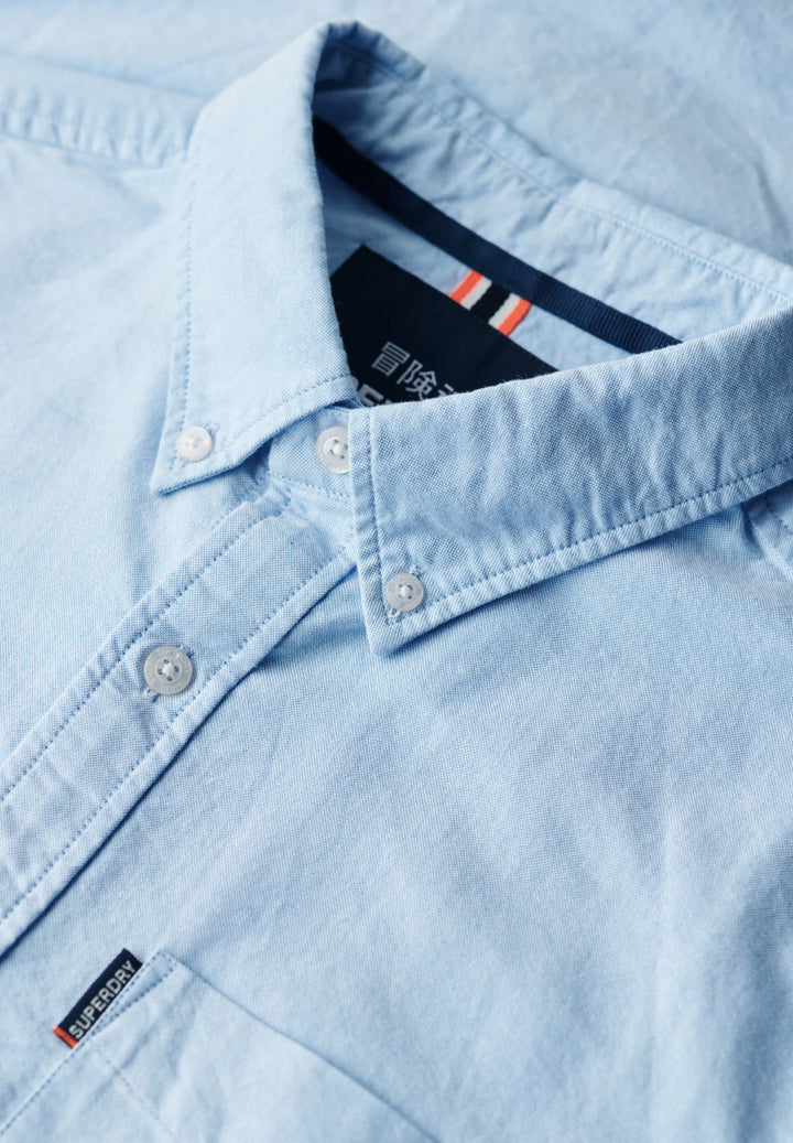 Superdry Oxford Short Sleeve Shirt | Classic Blue