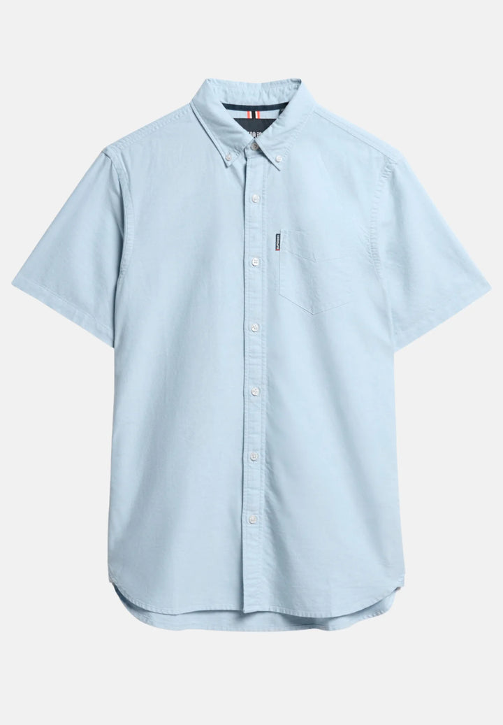 Superdry Oxford Short Sleeve Shirt | Classic Blue
