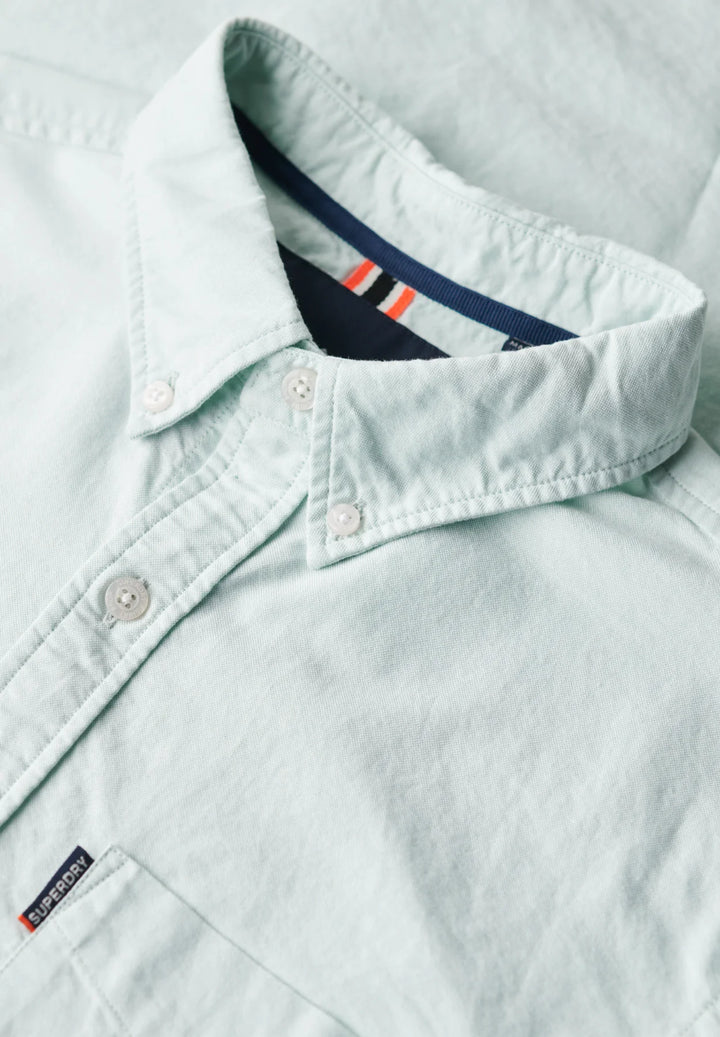 Superdry Oxford Short Sleeve Shirt | Light Green