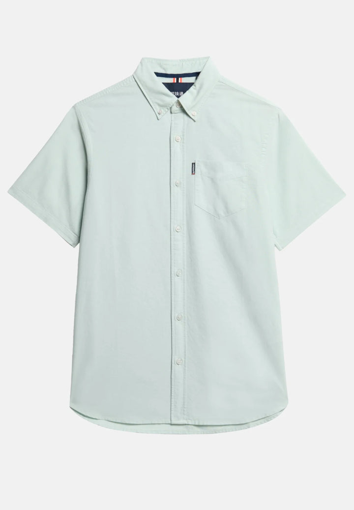 Superdry Oxford Short Sleeve Shirt | Light Green