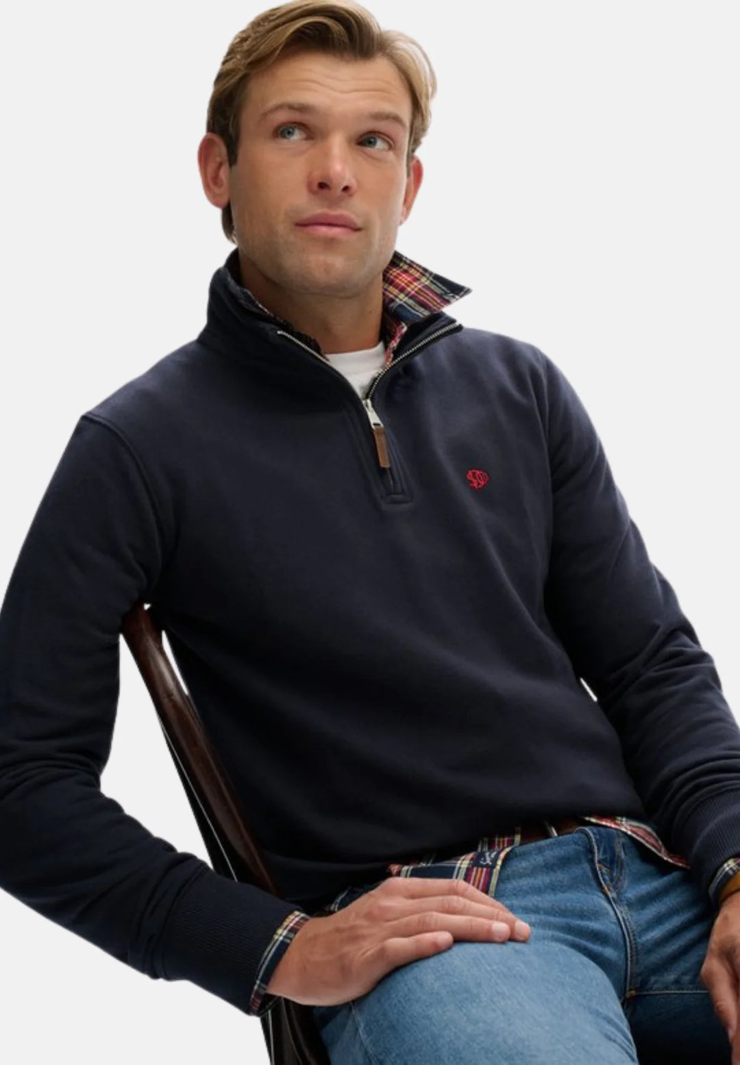 Superdry Preppy Half Zip Jumper | Super Dark Navy