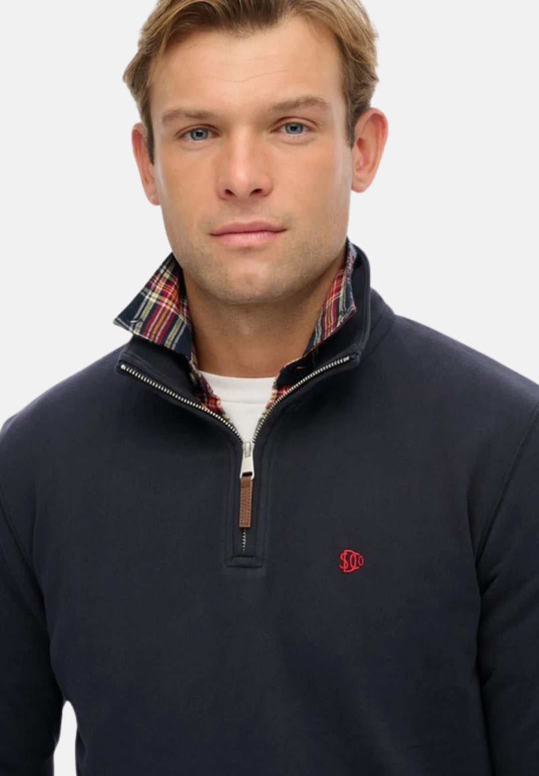 Superdry Preppy Half Zip Jumper | Super Dark Navy