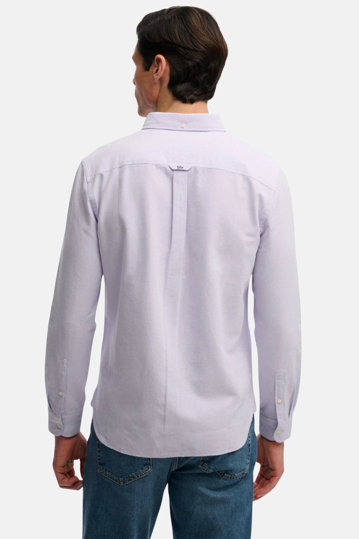 Superdry Preppy Oxford Shirt | Light Lavender Purple Chambray