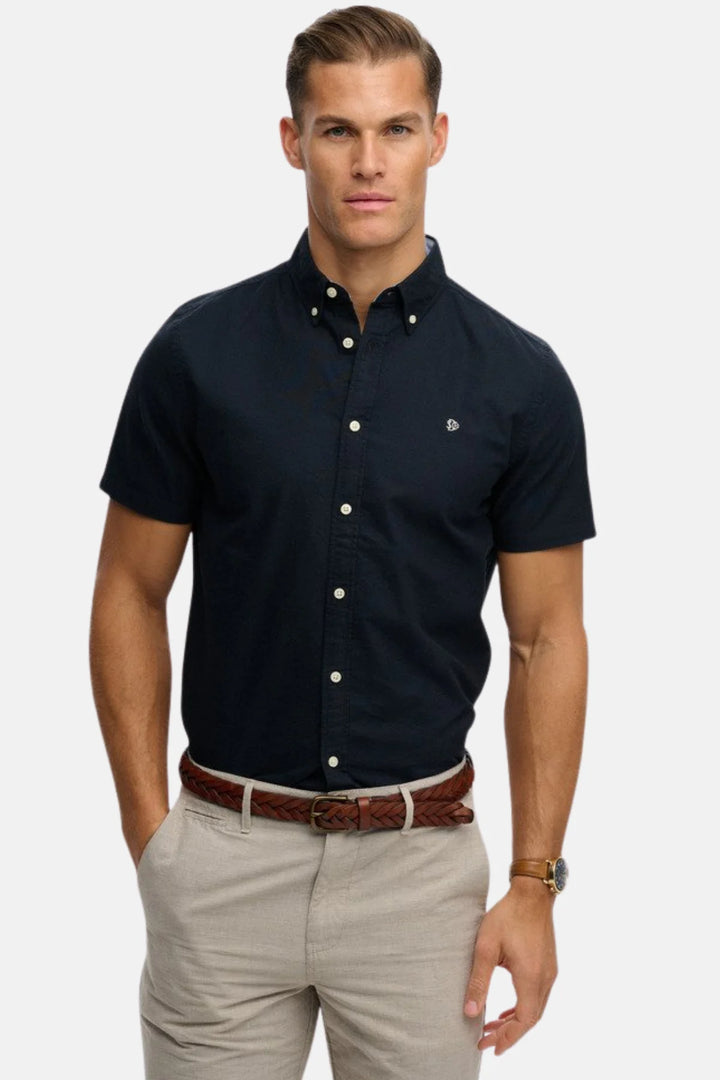 Superdry Preppy Oxford Shirt | Short Sleeve | Eclipse Navy