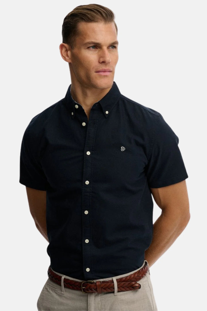 Superdry Preppy Oxford Shirt | Short Sleeve | Eclipse Navy